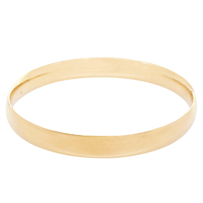 9ct Yellow Gold 8mm Bangle-Bracelet-Walker & Hall