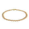 Deja Vu 9ct Yellow Gold Curb Link Bracelet-Bracelet-Walker & Hall