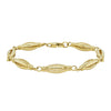 9ct Yellow Gold Marquise Open Link Bracelet - Bracelet - Walker & Hall