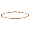 Deja Vu 9ct Rose & Yellow Gold Oval Curb Bracelet - Bracelet - Walker & Hall
