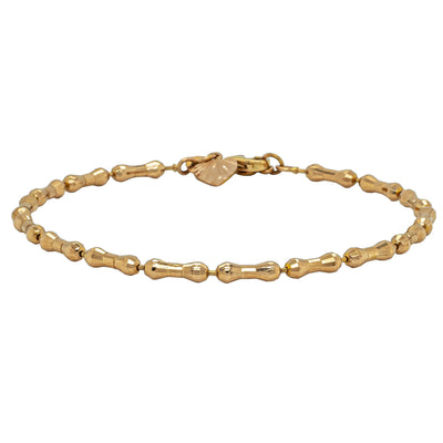 Deja Vu 18ct Rose Gold Fancy Link Bracelet 18.5cm - Bracelet - Walker & Hall