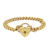 Deja Vu 9ct Yellow Gold Curb Link Bracelet with Padlock - Bracelet - Walker & Hall