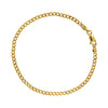 Deja Vu 9ct Yellow Gold Flat Curb Link Bracelet 19cm