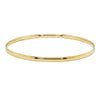 Deja Vu 9ct Yellow Gold Solid Bangle - 65mm