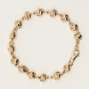 Deja Vu 9ct Yellow Gold Knotted Chain Bracelet 20cm - Bracelet - Walker & Hall