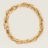 Deja Vu 9ct Yellow Gold Triple Cable Link Bracelet - Bracelet - Walker & Hall