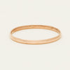 Deja Vu 9ct Rose Gold Hollow Bangle - 66mm - Bracelet - Walker & Hall