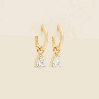18ct Yellow Gold .60ct Reclaimed Diamond Cosy Earrings