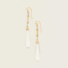 Vintage 15ct Yellow Gold Quartz Crystal Drop Earrings - Earrings - Walker & Hall