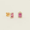 18ct Yellow Gold 2.38ct Pink Sapphire Nina Earrings - Earrings - Walker & Hall