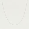 9ct White Gold Fine Cable Chain - Necklace - Walker & Hall