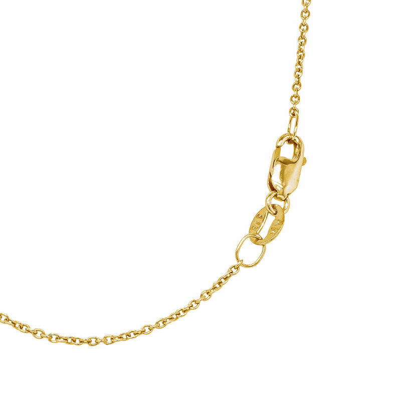9ct Yellow Gold Diamond Leaf Pendant - Necklace - Walker & Hall