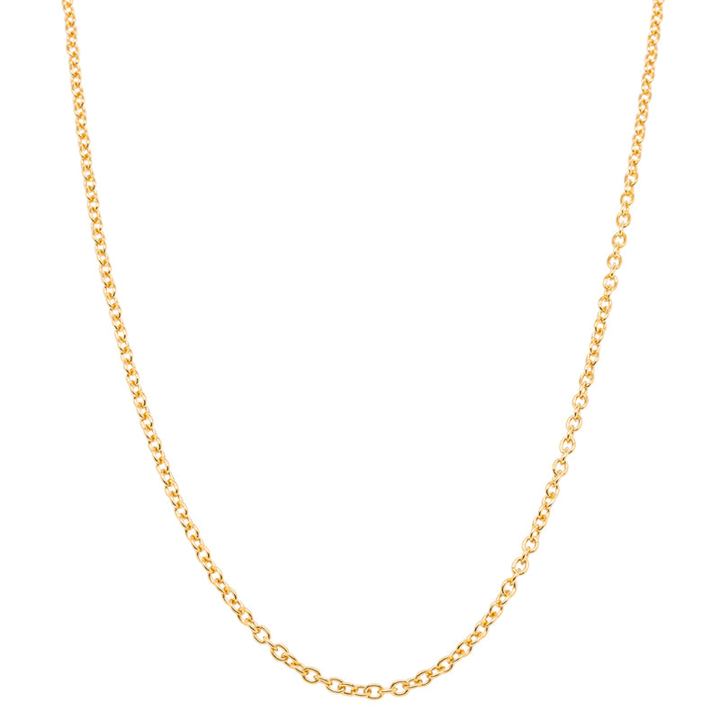 9ct Yellow Gold Cable Chain-Necklace-Walker & Hall