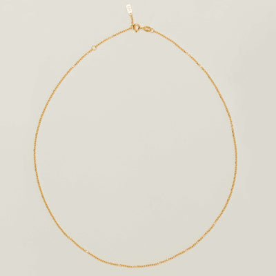 9ct Yellow Gold Noted Chain (Chain Only) - Necklace - Walker & Hall