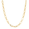 9ct Yellow Gold Paperclip Link Necklace-Necklace-Walker & Hall