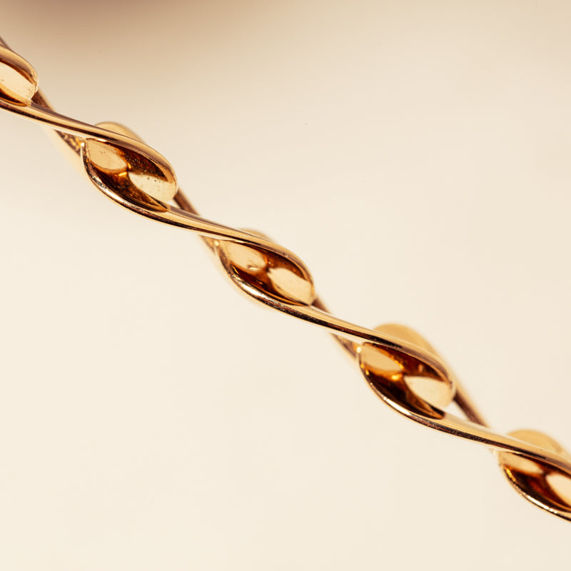 9ct Yellow Gold Infinite Link Bracelet-Bracelet-Walker & Hall