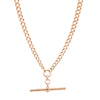 Vintage 9ct Rose Gold Double Taper Fob Necklace 45.5cm - Necklace - Walker & Hall