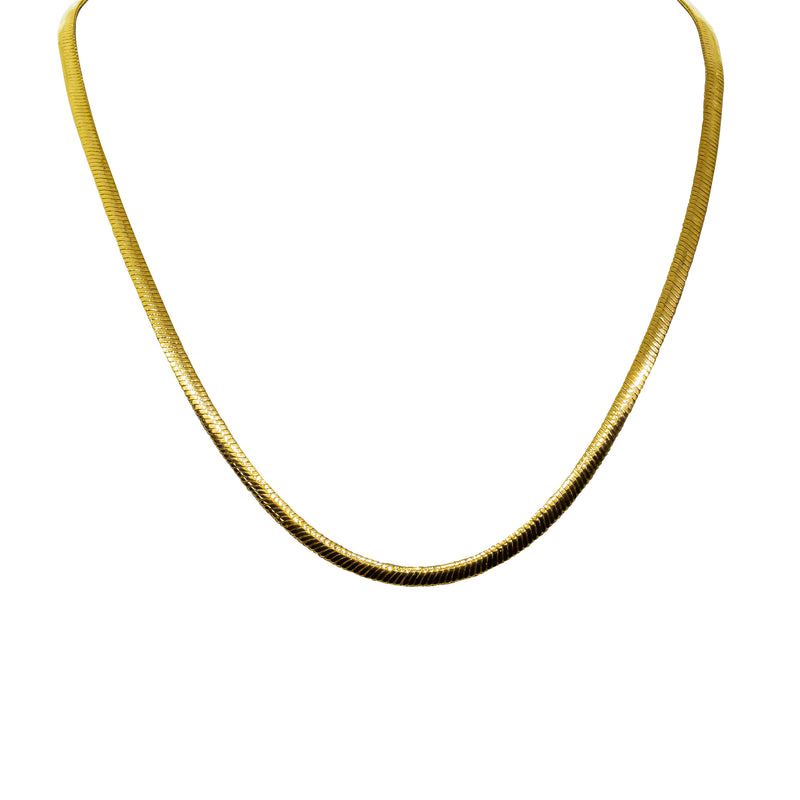 9ct Yellow Gold Omega Chain-Necklace-Walker & Hall
