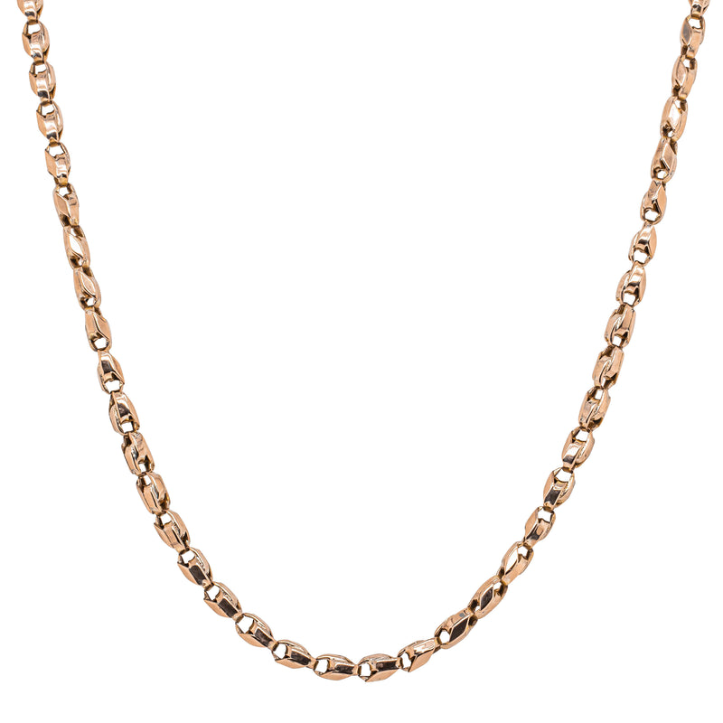 Deja Vu 9ct Rose Gold Fancy Belcher Chain-Necklace-Walker & Hall