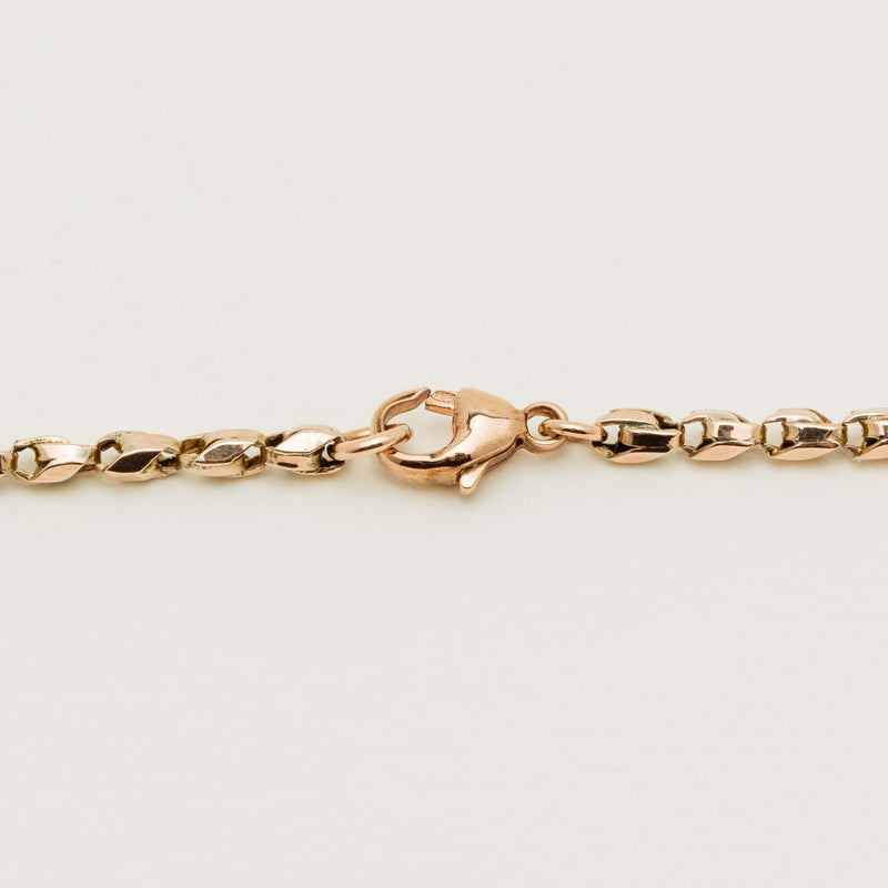Deja Vu 9ct Rose Gold Fancy Belcher Chain - Necklace - Walker & Hall