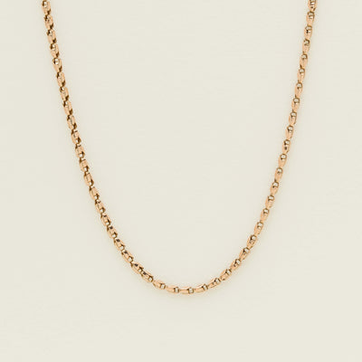 Deja Vu 9ct Rose Gold Fancy Belcher Chain - Necklace - Walker & Hall