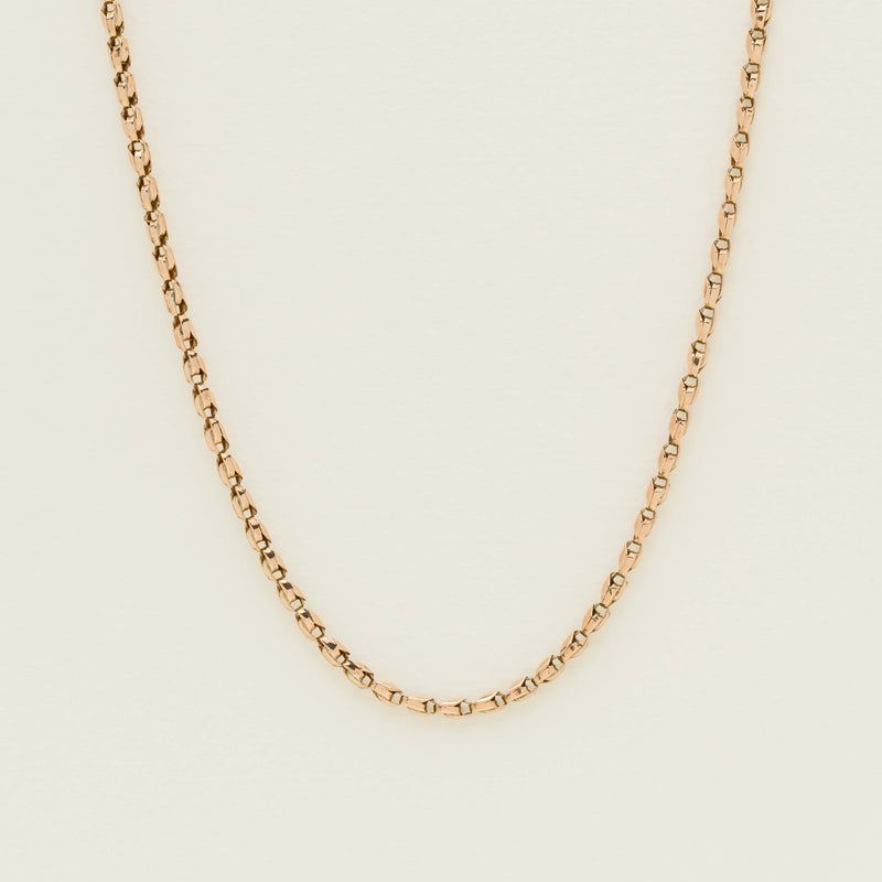 Deja Vu 9ct Rose Gold Fancy Belcher Chain - Necklace - Walker & Hall