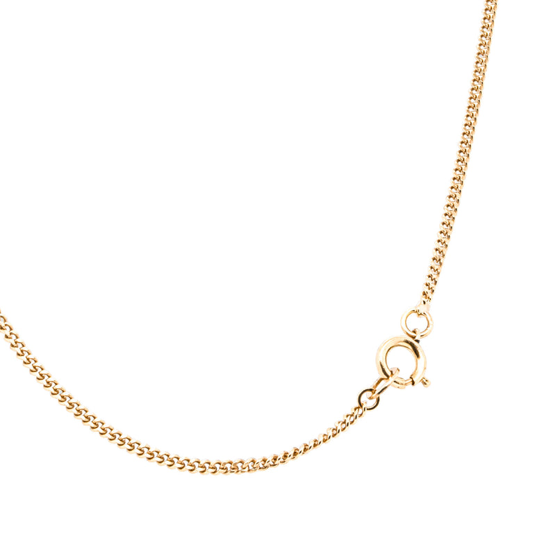 Deja Vu 18ct Yellow Gold Curb Link Necklace 45cm - Necklace - Walker & Hall