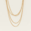 Vintage 9ct Yellow Gold Muff Chain Necklace - 170cm