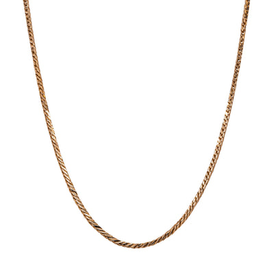 Deja Vu 16ct Yellow Gold Fancy Link Chain 51cm - Necklace - Walker & Hall