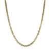 Deja Vu 14ct Yellow Gold Flat Double Curb Link Chain 62cm - Necklace - Walker & Hall