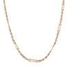 Vintage 9ct Rose Gold Fancy Link Chain Necklace 42cm - Necklace - Walker & Hall