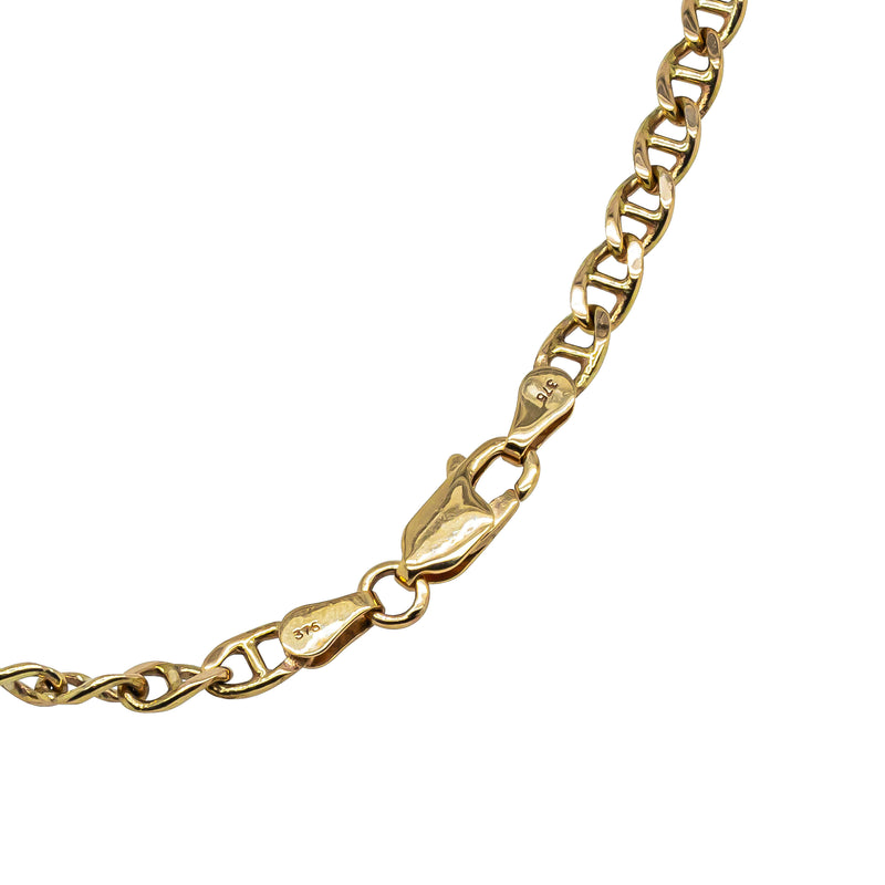 Deja Vu 9ct Yellow Gold Ship Cable Link Necklace 48cm - Necklace - Walker & Hall