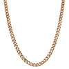 Deja Vu 9ct Rose Gold Hollow Curb Link Necklace 51cm - Necklace - Walker & Hall