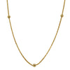 9ct Yellow Gold Scattered Ball Necklace - Necklace - Walker & Hall