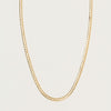 Deja Vu 9ct Yellow Gold Snake Link Necklace 45cm - Necklace - Walker & Hall