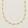 Deja Vu 14ct Yellow/White Gold Hollow Bamboo Necklace - Necklace - Walker & Hall