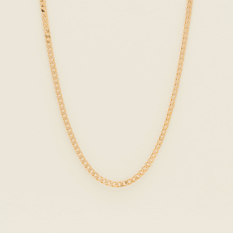 Deja Vu 9ct Rose Gold Curb Link Necklace 45cm - Necklace - Walker & Hall