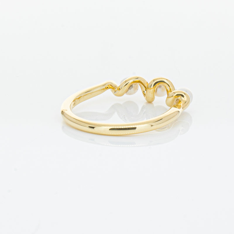 18ct Yellow Gold Akoya Pearl Margaux Ring-Ring-Walker & Hall