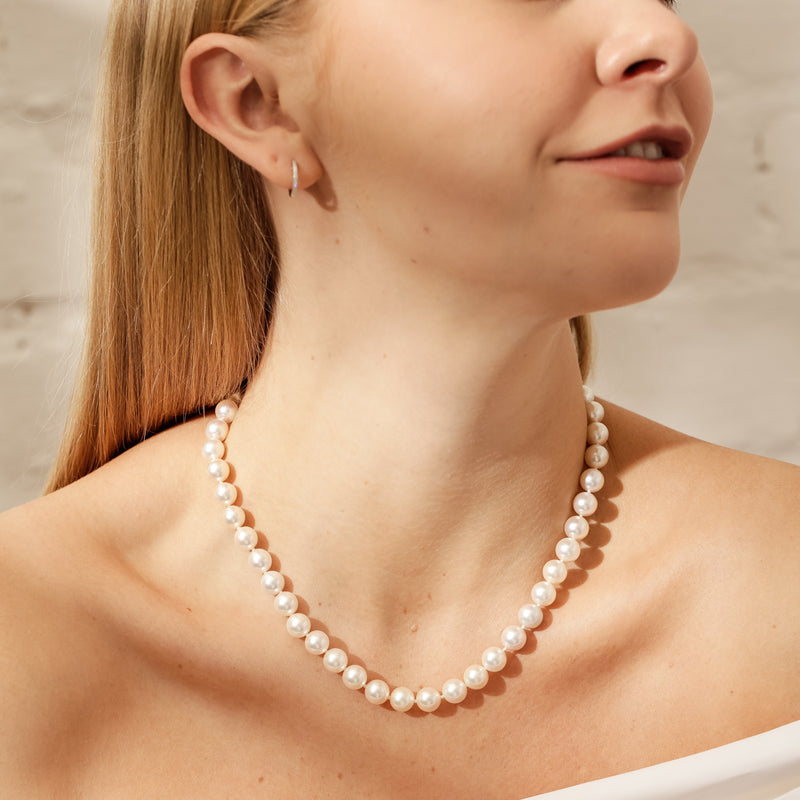 18ct Yellow Gold Akoya Pearl Strand-Necklace-Walker & Hall