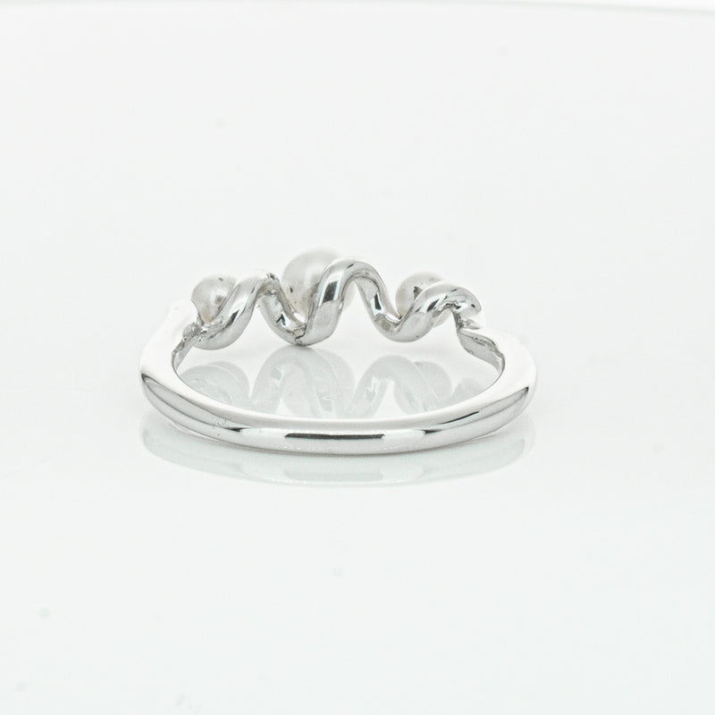 18ct White Gold Akoya Pearl Margaux Ring-Ring-Walker & Hall
