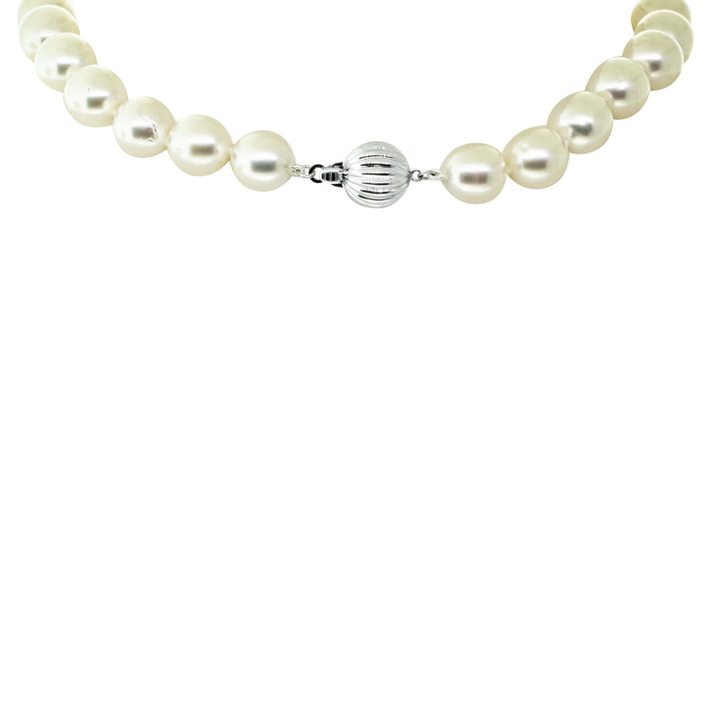 18ct White Gold South Sea Pearl Strand-Necklace-Walker & Hall