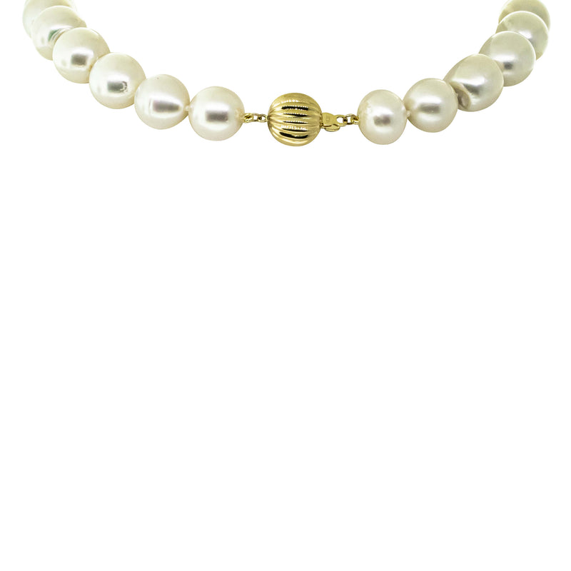 9ct Yellow Gold South Sea Pearl Strand-Necklace-Walker & Hall