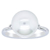 18ct White Gold South Sea Pearl & Diamond Ring-Ring-Walker & Hall