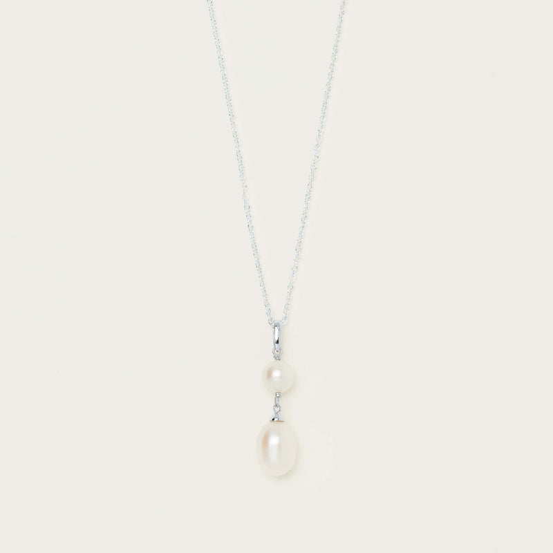 Sterling Silver Freshwater Pearl Rosie Necklace - Necklace - Walker & Hall