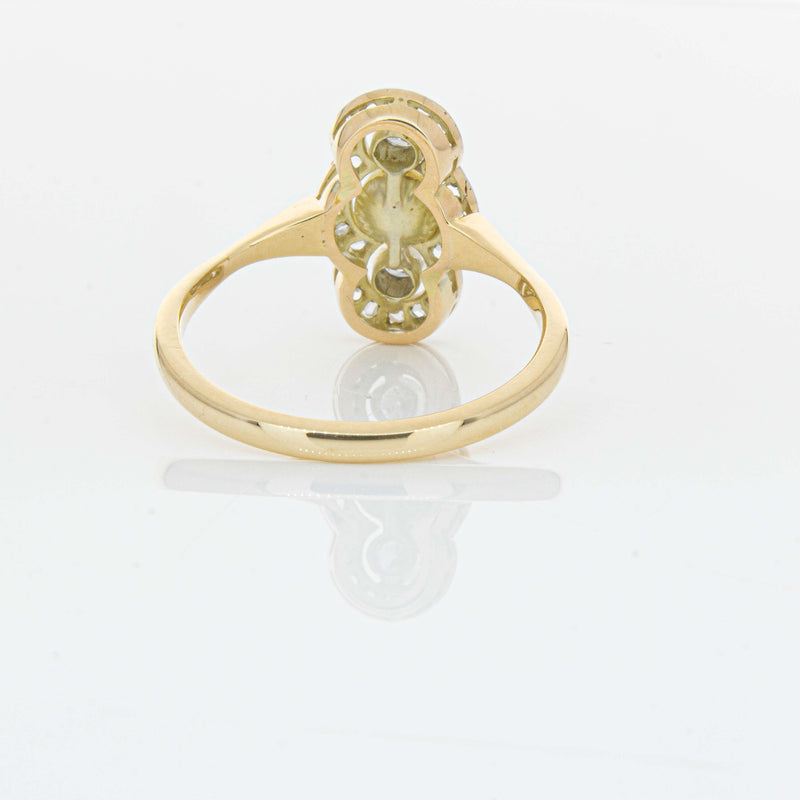 Vintage 14ct Yellow Gold Pearl & Diamond Ring - Ring - Walker & Hall