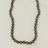 9ct White Gold 8-10.4mm Black Pearl Strand 44cm - Necklace - Walker & Hall