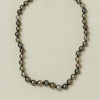 9ct Yellow Gold 8-10.4mm Black Pearl Strand 44cm - Necklace - Walker & Hall
