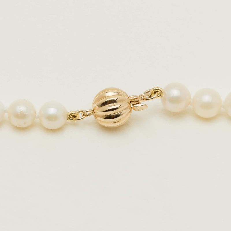Deja Vu 9ct Yellow Gold Cultured Pearl Strand 71.5cm - Necklace - Walker & Hall