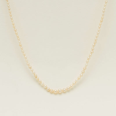 Deja Vu 9ct Yellow Gold Graduated Cultured Pearl Strand 65cm - Necklace - Walker & Hall