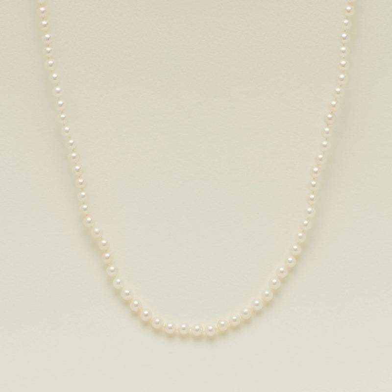Deja Vu 9ct Yellow Gold 6-6.5mm Akoya Pearl Strand 70cm - Necklace - Walker & Hall